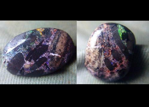 12,2 cts - Parel van Australische Zwarte Opal Voorgevormd-, Verzamelen, Mineralen en Fossielen