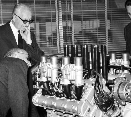Franco Turcati - Enzo Ferrari (1966), Antiek en Kunst, Kunst | Schilderijen | Modern