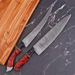 Keukenmes - Resin, black G10, met de hand gemaakt, gevouwen, Antiek en Kunst