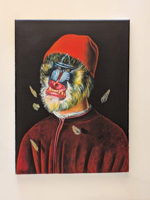 Vicente Villar (XX - ¿Dónde está el pájaro?, Antiek en Kunst, Kunst | Schilderijen | Modern