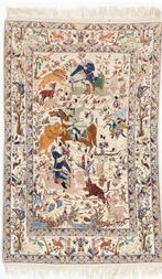 Isfahan handmade of pure korkwool, with silk inlays -, Nieuw