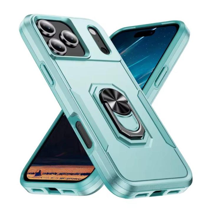 iPhone 16 Plus - Militair Shockproof Hoesje met Kickstand -, Telecommunicatie, Mobiele telefoons | Hoesjes en Screenprotectors | Apple iPhone