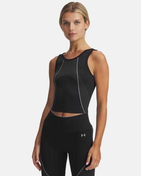 Under Armour Vanish Seamless Tank-Blk - Maat MD, Kleding | Dames, Topjes, Zwart, Maat 38/40 (M), Nieuw, Zonder mouw, Ophalen of Verzenden
