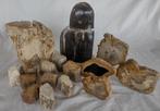 bois pétrifié belle collection de 16 pièces - 7.5 kg - (16)
