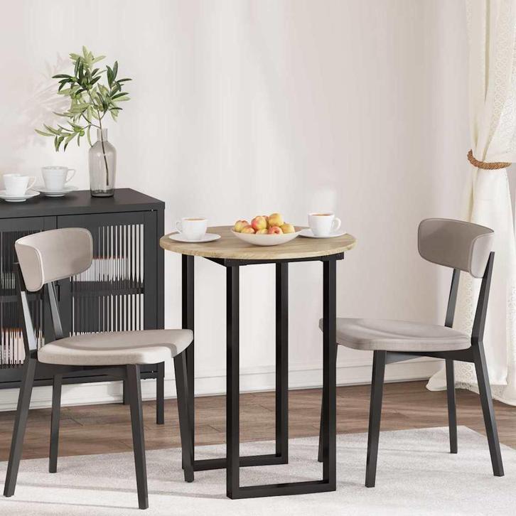 vidaXL Tafelblad Sonoma eiken 60 x 60 x 1.5 cm Bewerkt hout, Huis en Inrichting, Tafelonderdelen, Nieuw, Verzenden