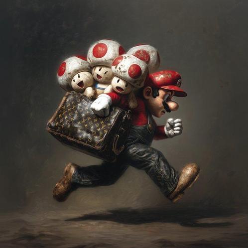 Artxlife - Mario Escape with Vuitton (and friends) [XXL], Games en Spelcomputers, Spelcomputers | Overige Accessoires