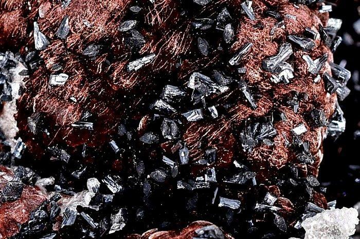 Prachtige NIEUWE MANGANiet en CALCiet op Turgiet uit Marokko, Collections, Minéraux & Fossiles