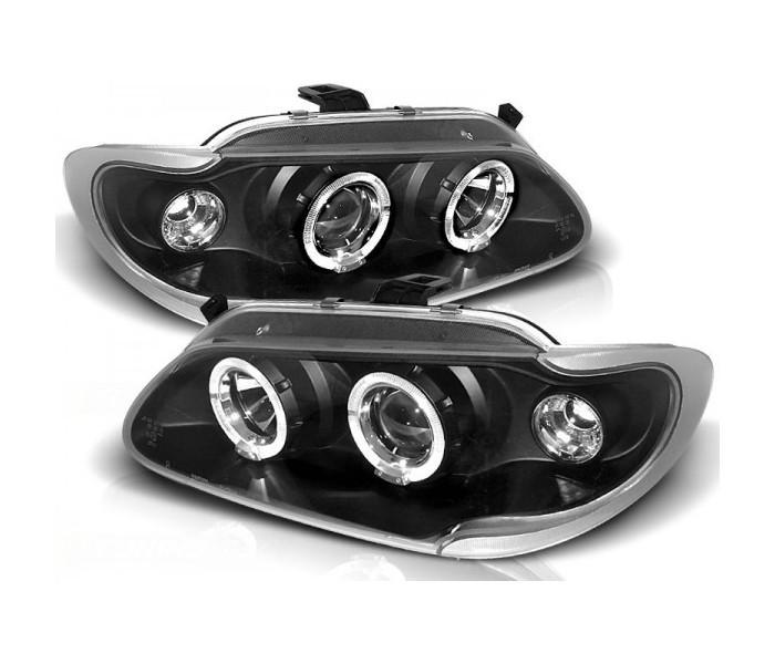 Angel Eyes koplampen Black geschikt voor Renault Megane, Auto-onderdelen, Verlichting, Nieuw, Renault, Verzenden