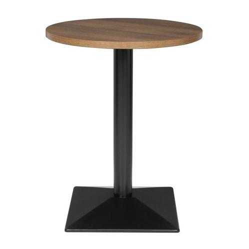 Tafel | Kunststof/Staal | Houtlook Blad | Zwart Frame |, Zakelijke goederen, Horeca | Keukenapparatuur, Nieuw in verpakking, Verzenden
