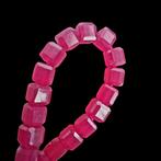 Armband en corindonrobijn zeer helder. Perlen mit kubischen, Verzamelen