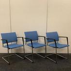 Complete set van 3 stuks  vergaderstoelen Casala Feniks,, Huis en Inrichting, Gebruikt, Zwart, Drie