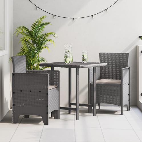 vidaXL Tuinstoelen 2 pcs Lichtgrijs 53 x 49 x 85 cm, Tuin en Terras, Tuinstoelen, Nieuw, Verzenden