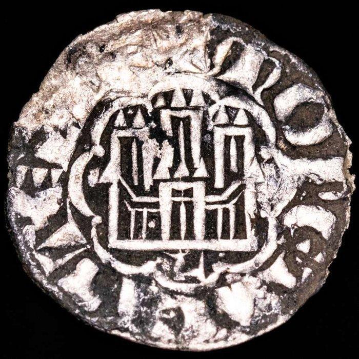 Spanje. Alfonso X (1252-1284). Dinero Acuñado en León. León, Postzegels en Munten, Munten | Europa | Niet-Euromunten