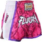 Fluory Muay Thai Kickboxing Shorts Roze Rood MTSF64, Nieuw, Fluory, Maat 56/58 (XL), Vechtsport