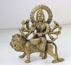 Statue Durga magnifiquement détaillée - Bronze - Inde - fin, Antiquités & Art