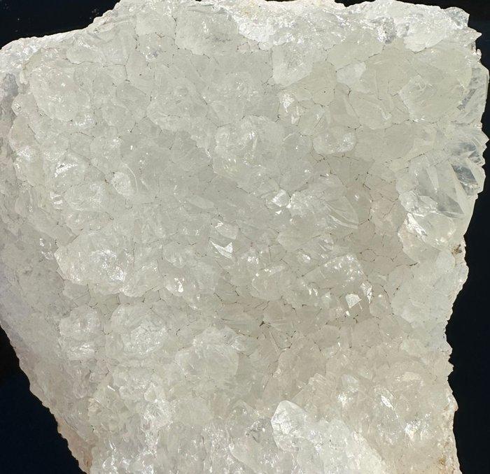 Kwarts Geode - Hoogte: 12 cm - Breedte: 13 cm- 1.1 kg - (1), Verzamelen, Mineralen en Fossielen