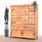 Grote industriele ladekast bruin | Vintage ladenkast | Broc