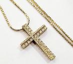 Ketting met hanger - 18 karaat Geel goud - 1.65ct. tw.