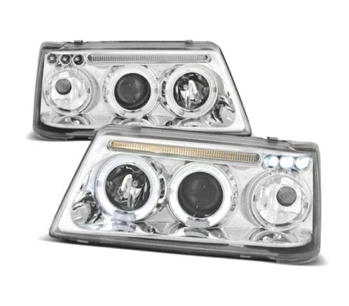 PHARES PEUGEOT 205 90-96 ANGEL EYES FOND CHROMÉ, Auto-onderdelen, Verlichting, Verzenden