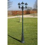 vidaXL Lampadaire de jardin 3 bras 215 cm Vert, Verzenden