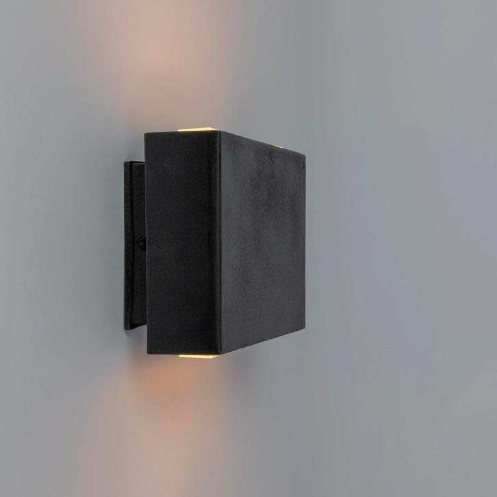 Wandlampen Muurlamp Decca Antiek Zwart Binnenverlichting, Huis en Inrichting, Lampen | Wandlampen, Verzenden