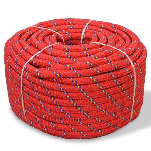 vidaXL Boot touw 16 mm 250 m polypropyleen rood, Doe-het-zelf en Bouw, IJzerwaren en Bevestigingsmiddelen, Nieuw, Verzenden