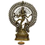 Beeld Shiva Nataraj XXL Dubbele Ring - Brons/Messing, Sport en Fitness, Gezondheidsproducten en Wellness, Nieuw, Ophalen of Verzenden