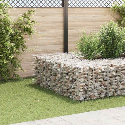 vidaXL Gabion plantenbak verhoogd kubus 60x60x60 cm, Tuin en Terras, Bloempotten, Nieuw, Verzenden