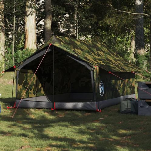 vidaXL Tente de camping 2 personnes camouflage, Caravanes & Camping, Tentes, Neuf, Envoi