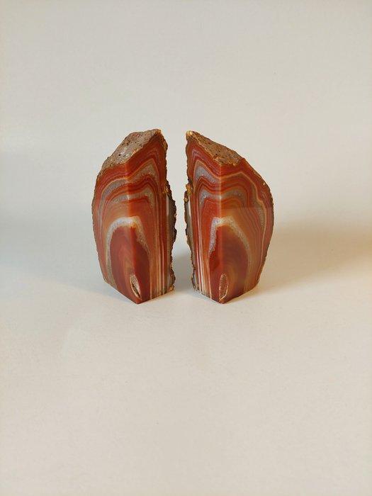 Chalcedoniet Plakken - Hoogte: 13.3 cm - Breedte: 8 cm- 1422, Verzamelen, Mineralen en Fossielen