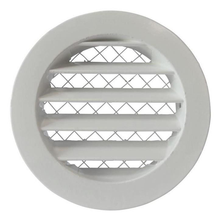 Rond buitenluchtrooster aluminium Ø 100mm, Doe-het-zelf en Bouw, Ventilatie en Afzuiging, Nieuw, Verzenden