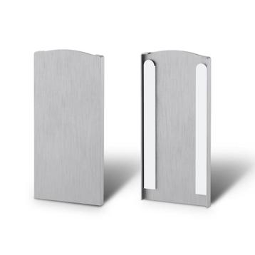 Eindkap glazen balustrade vloermontage 1.0kN-aluminium, Verzenden, Nieuw