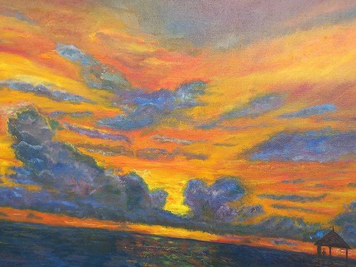 Yves Weiler - Indian ocean (XL), Antiek en Kunst, Kunst | Schilderijen | Modern