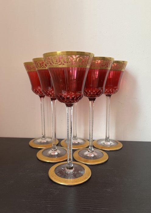 Saint Louis - Champagne fluitje (6) - Distel - Kristal, Antiek en Kunst, Antiek | Meubels | Tafels