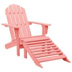 vidaXL Tuinstoel Adirondack met voetenbank massief vurenhout, Tuin en Terras, Verzenden, Nieuw