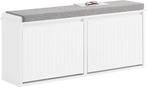 2dekans | SoBuy FSR98-XL-W Schoenenbank - Witte Opbergbank, Ophalen of Verzenden