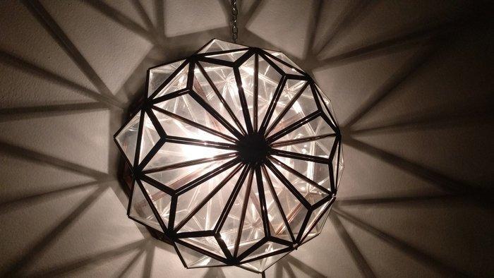 Lamp - Glas, Metaal, Antiek en Kunst, Curiosa en Brocante