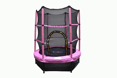 Trampoline - 140 cm - met veiligheidsnet - roze, Kinderen en Baby's, Speelgoed | Buiten | Trampolines, Nieuw, Ophalen of Verzenden