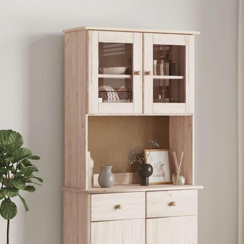 vidaXL Opzetkast ALTA 77x30x92 cm massief grenenhout, Huis en Inrichting, Kasten | Dressoirs, Nieuw, Verzenden