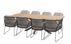 Taste by 4 Seasons Rhodos tuinset met Minerva tuintafel teak, Tuin en Terras, Tuinsets en Loungesets, Nieuw