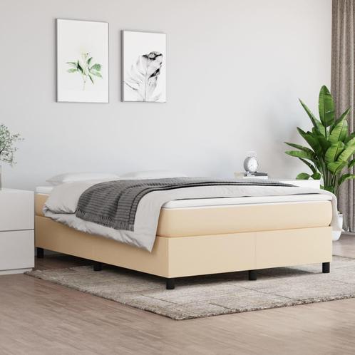 vidaXL Sommier Ã  lattes de lit avec matelas CrÃ¨me, Huis en Inrichting, Slaapkamer | Bedden, Verzenden