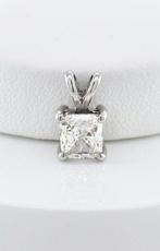 Hanger - 14 karaat Witgoud - 0.78ct. tw. Diamant