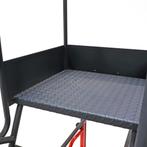 Gebruikte Bordestrap aluminium stellingtrap enkelzijdig, 4, Doe-het-zelf en Bouw, Ladders en Trappen, Ophalen of Verzenden, Gebruikt