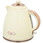 Waterkoker, 2200W, Kijkvenster, Filter, Snelkoker, Beige, Verzenden, Nieuw