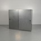 Schuifdeurkast Officenow - Aluminium - 144 x 156 cm, Huis en Inrichting, Kasten | Roldeurkasten en Archiefkasten, Ophalen of Verzenden