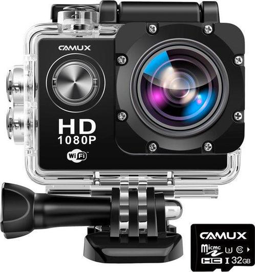 Tweedekans | CAMUX HD7-S Actiecamera - Pro Cam Waterdicht -, Audio, Tv en Foto, Videocamera's Digitaal, Ophalen of Verzenden