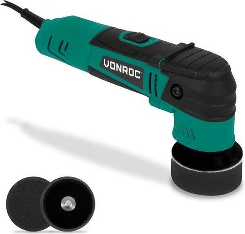 VONROC Excentrische polijstmachine - poetsmachine – 400W –, Doe-het-zelf en Bouw, Gereedschap | Overige machines, Ophalen of Verzenden
