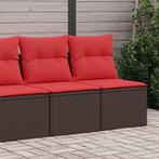 vidaXL 2-delige Loungeset met kussens poly rattan acacia, Verzenden, Nieuw, Loungeset