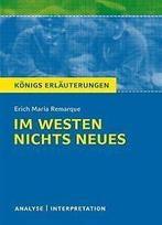 Im Westen nichts Neues von Erich Maria Remarque. Textana..., Boeken, Verzenden, Gelezen