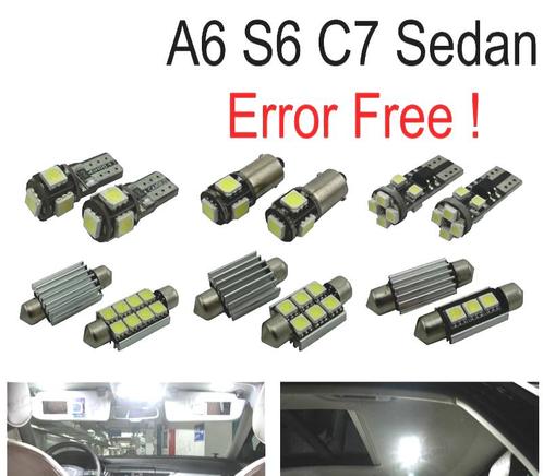 Kit 14 Ampoules Led Intérieur Pour Audi A6 S6 Rs6 C7 Berline, Auto-onderdelen, Verlichting, Verzenden